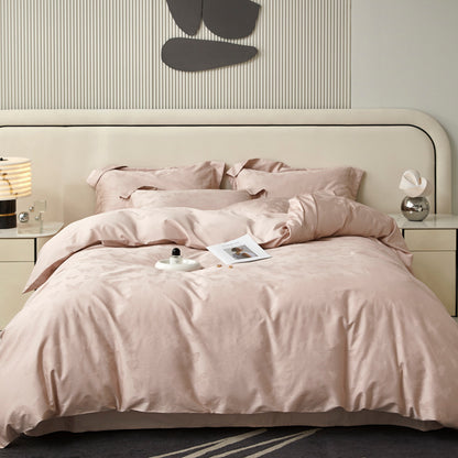 Durable Breathable Cotton Jacquard Fabric for Bedding – color, weave and finish detail