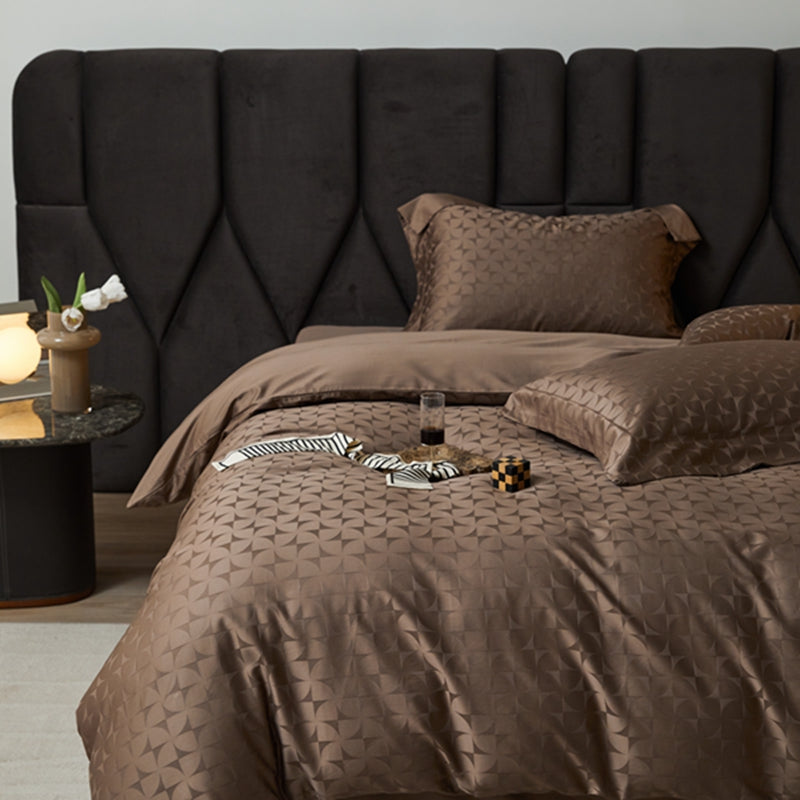 Multi-Finish 100% Cotton Jacquard Fabric for Bed Linen – jacquard texture and application detail