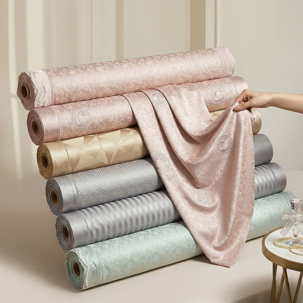 Double-Layer Cotton Jacquard Fabric for Bedding – main product view