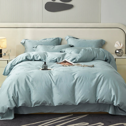 Yarn-Dyed 100% Cotton Jacquard Fabric for Duvet Covers – jacquard texture and application detail