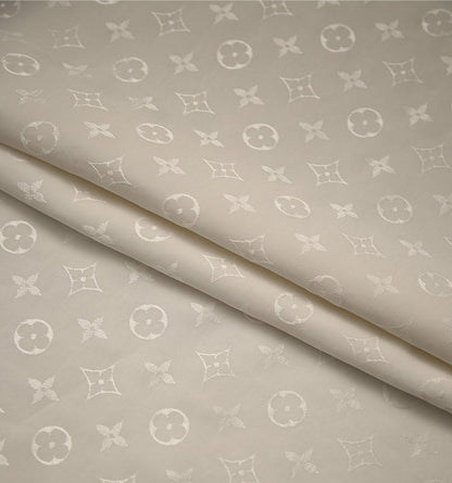 Floral 100% Cotton Jacquard Fabric for Elegant Bedding – alternate fabric and bedding view