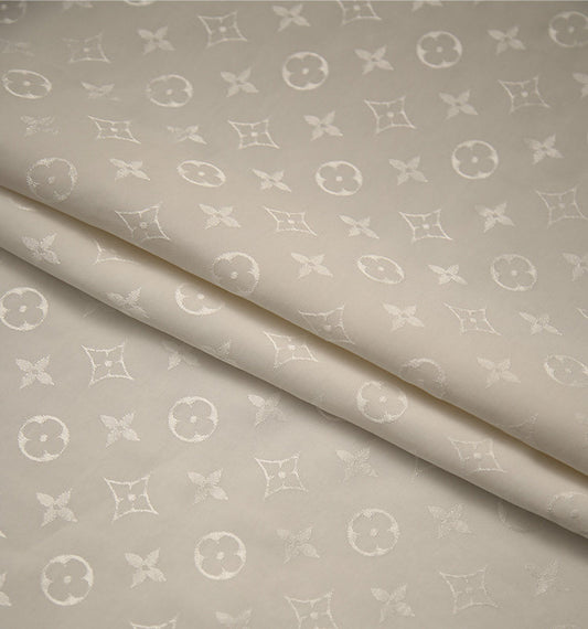 Floral 100% Cotton Jacquard Fabric for Elegant Bedding – alternate fabric and bedding view