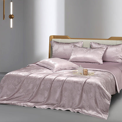 Cotton Sateen Jacquard Fabric for Premium Bedding Sets – jacquard texture and application detail