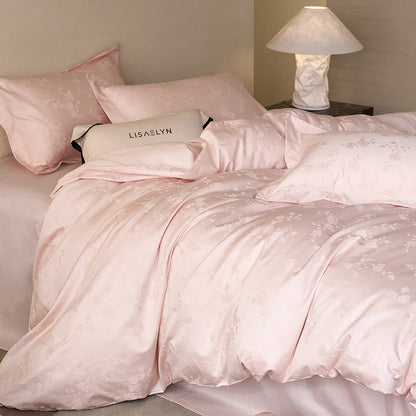 Skin-Friendly Cotton Jacquard Fabric for Bedding and Pajamas – color, weave and finish detail