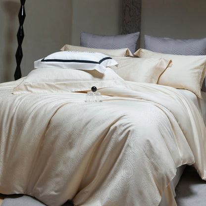Extra-Wide Cotton Jacquard Fabric for King-Size Bedding – main product view