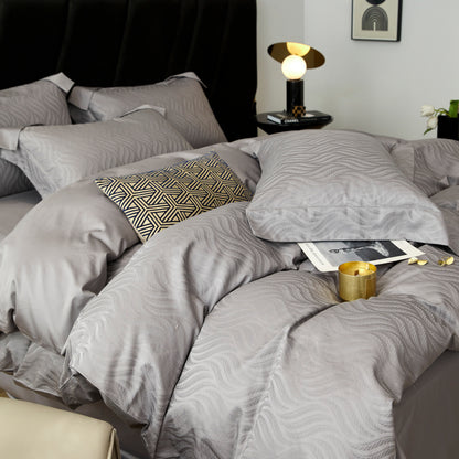 Retro Geometric Cotton Jacquard Fabric for Home Textiles – color, weave and finish detail