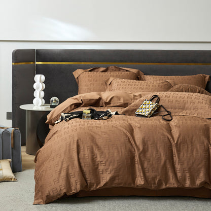 Heavyweight Brushed Cotton Jacquard Fabric for Winter Bedding – main product view