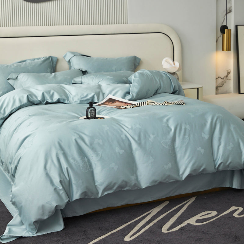 Wholesale 100% Cotton Jacquard Fabric with Custom Finishes – alternate fabric and bedding view