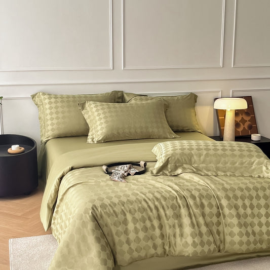 Extra-Wide Cotton Jacquard Fabric for King Duvet Covers – main product view