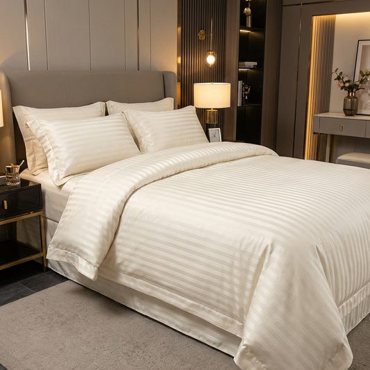 Skin-Friendly Cotton Jacquard Fabric for Pajamas and Bedspreads – alternate fabric and bedding view
