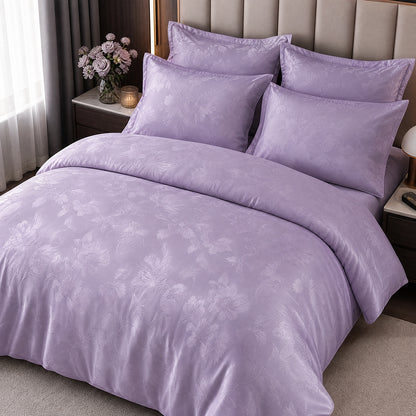 Anti-Static Cotton Jacquard Fabric for Sensitive-Skin Bedding – alternate fabric and bedding view