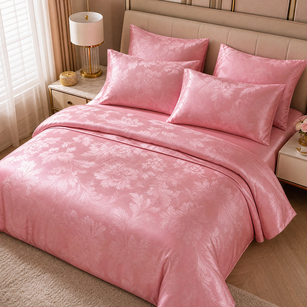 Anti-Static Cotton Jacquard Fabric for Sensitive-Skin Bedding – color, weave and finish detail