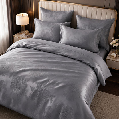 Solid Color Cotton Jacquard Fabric for Bed Sheet Production – jacquard texture and application detail