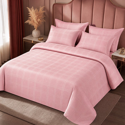 Geometric Cotton Jacquard Fabric for Modern Bedspreads – jacquard texture and application detail