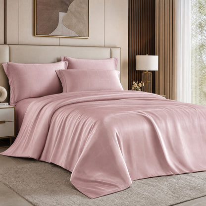 Bio-Washed Cotton Jacquard Fabric for Premium Bedding – alternate fabric and bedding view