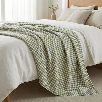 Soft 100% Cotton Washed Printed Fabric for Bed Sheets – washed cotton surface and pattern detail