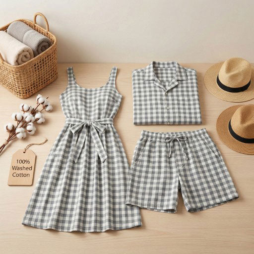 100% Cotton Washed Printed Fabric for Hotel Bedding – pattern, finish and additional product view