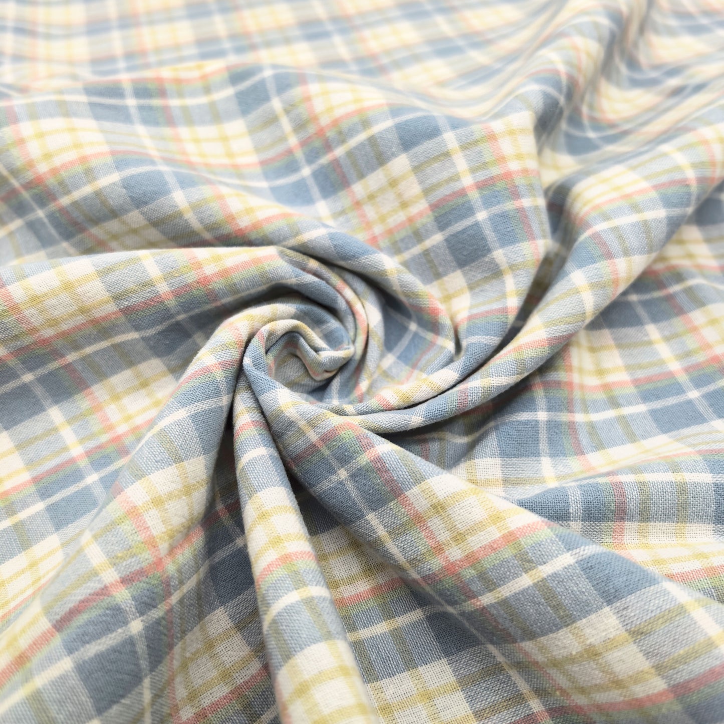 100% Cotton Washed Printed Fabric for Bedspreads and Bedding – washed cotton surface and pattern detail