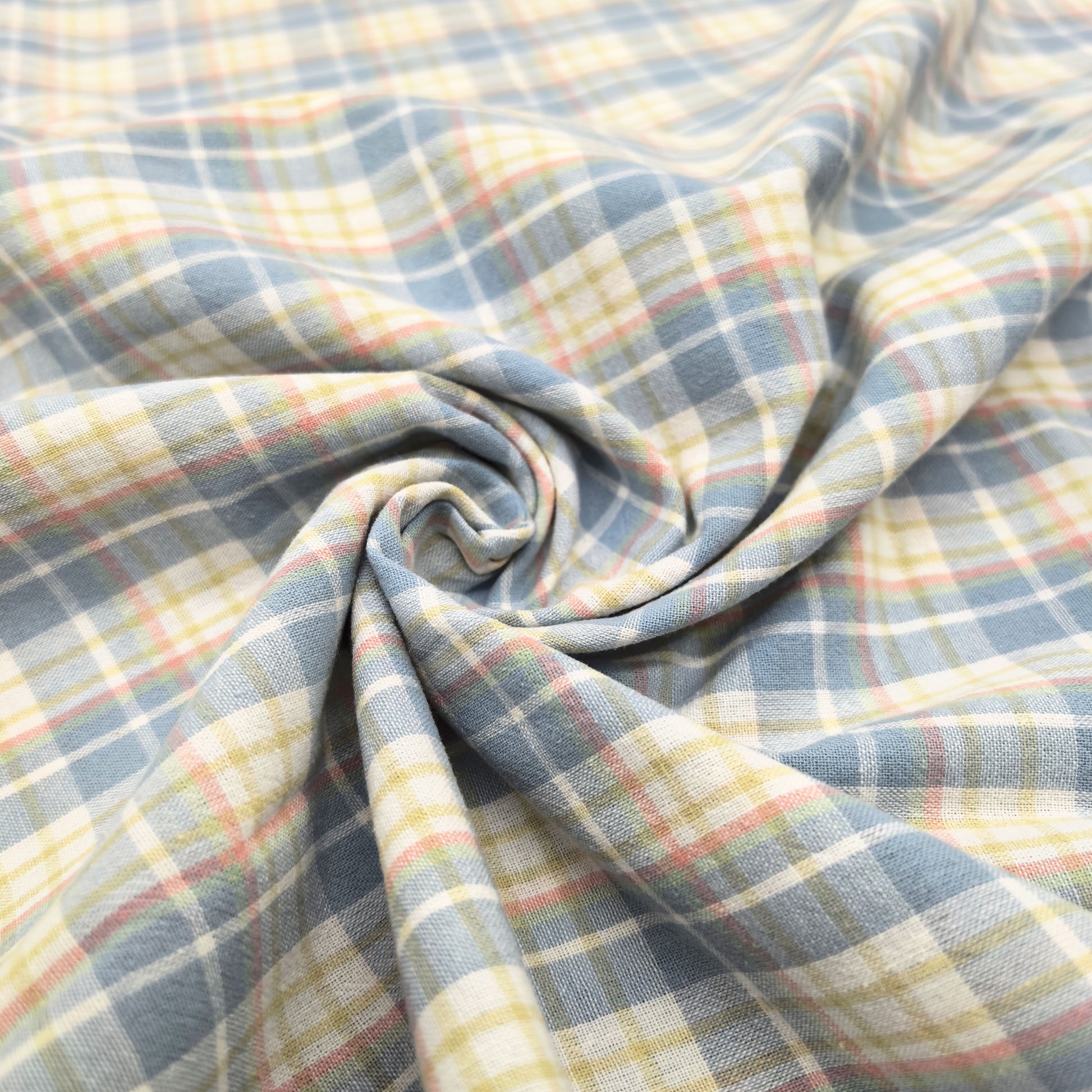100% Cotton Washed Printed Fabric for Bedspreads and Bedding – washed cotton surface and pattern detail