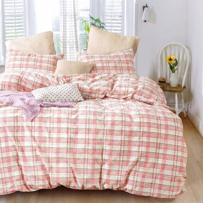 Floral 100% Cotton Washed Fabric for Modern Bedding – pattern, finish and additional product view