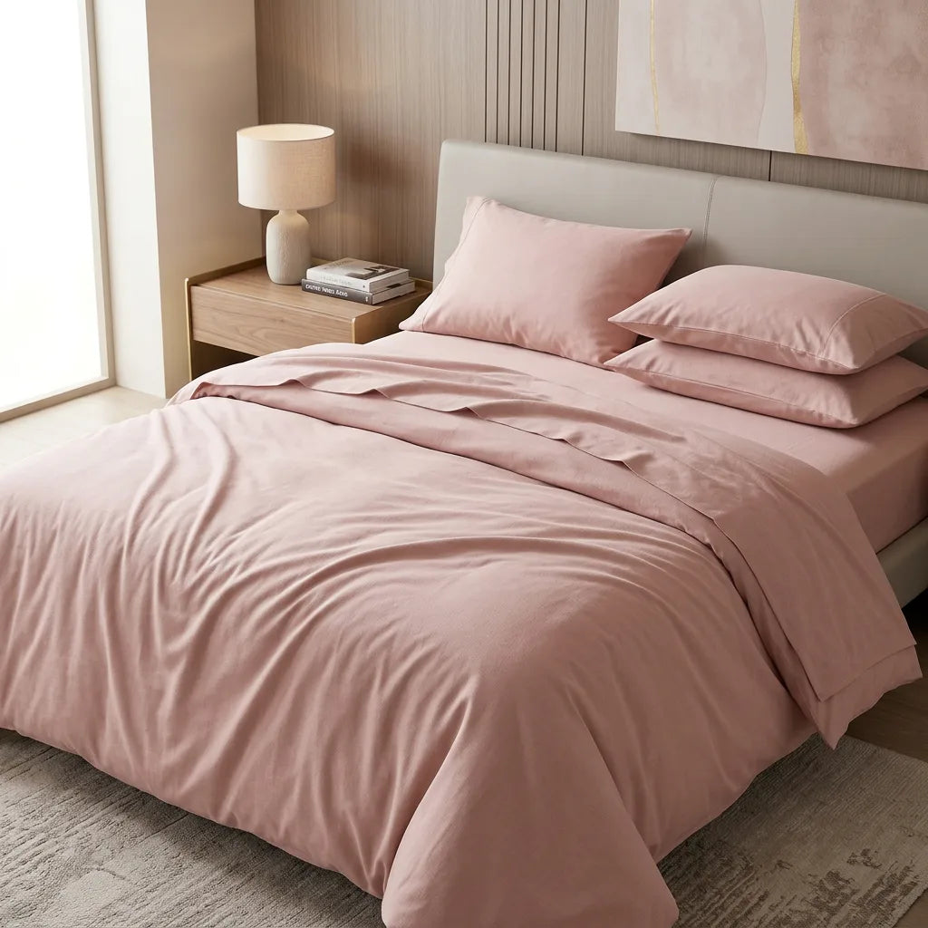 Soft-Touch Microfiber Solid Dyed Fabric for Bedding and Pajamas – main product view