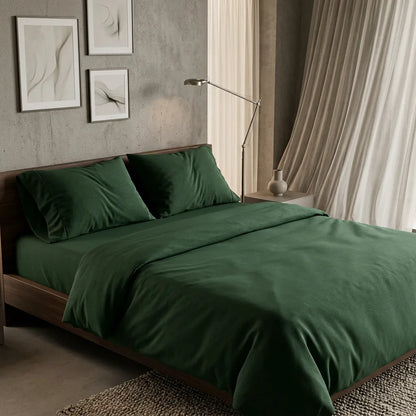 Wide-Width Microfiber Solid Dyed Fabric for Sheets and Duvet Covers – main product view