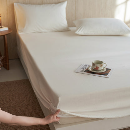 Wide-Width Microfiber Solid Dyed Fabric for Sheets and Duvet Covers – microfiber texture and application detail