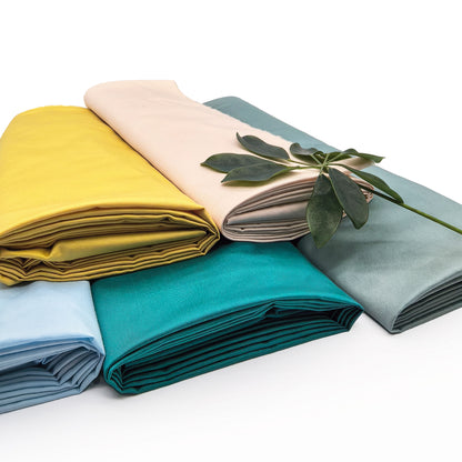 Silky-Touch Microfiber Solid Dyed Fabric for Pajamas and Bedding – color, finish and additional product view