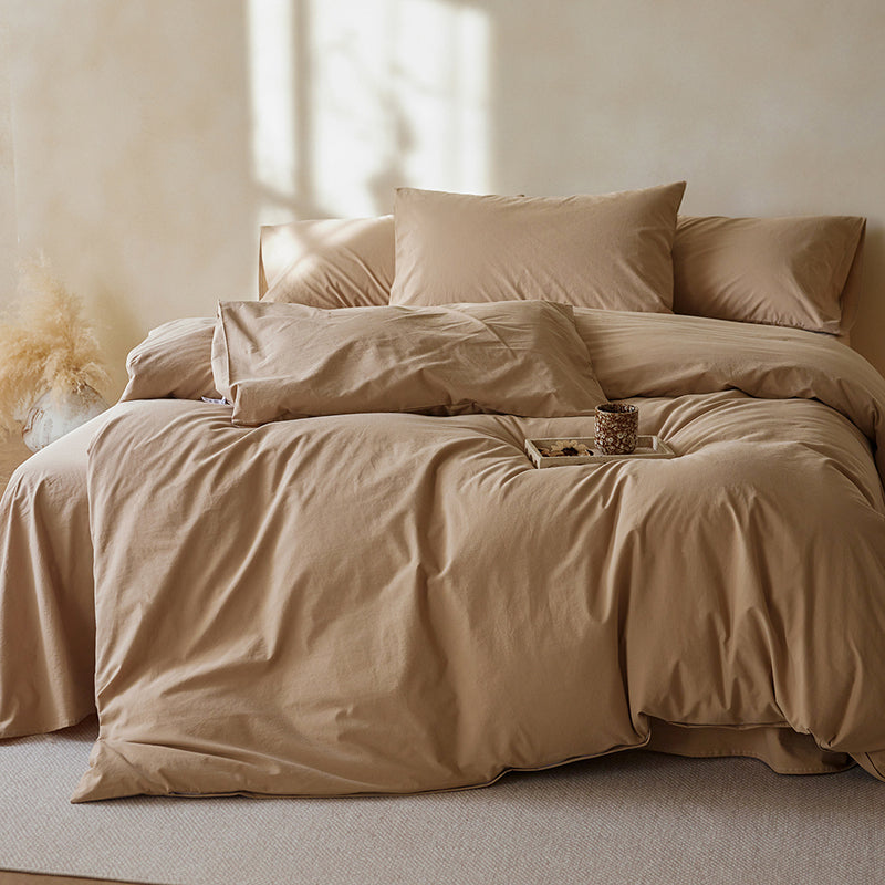 Lightweight Microfiber Solid Dyed Fabric for Sheets and Sleepwear – solid color and fabric surface detail