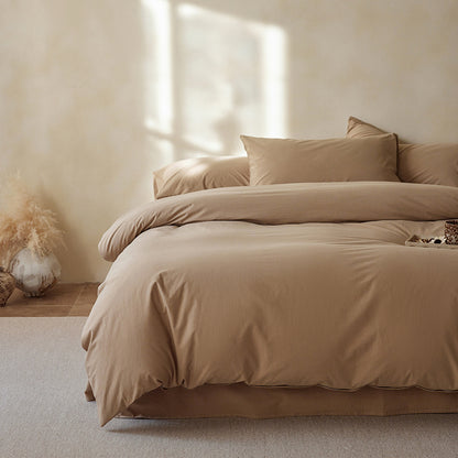 Custom-Color Microfiber Solid Dyed Fabric for Sheets and Pajamas – solid color and fabric surface detail