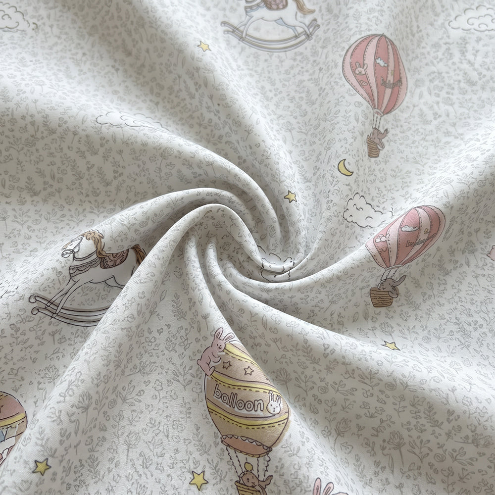 High-Weight Printed Microfiber Fabric for Bedding and Loungewear – printed pattern and surface detail