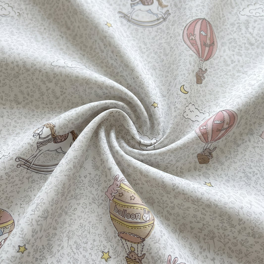 High-Weight Printed Microfiber Fabric for Bedding and Loungewear – printed pattern and surface detail