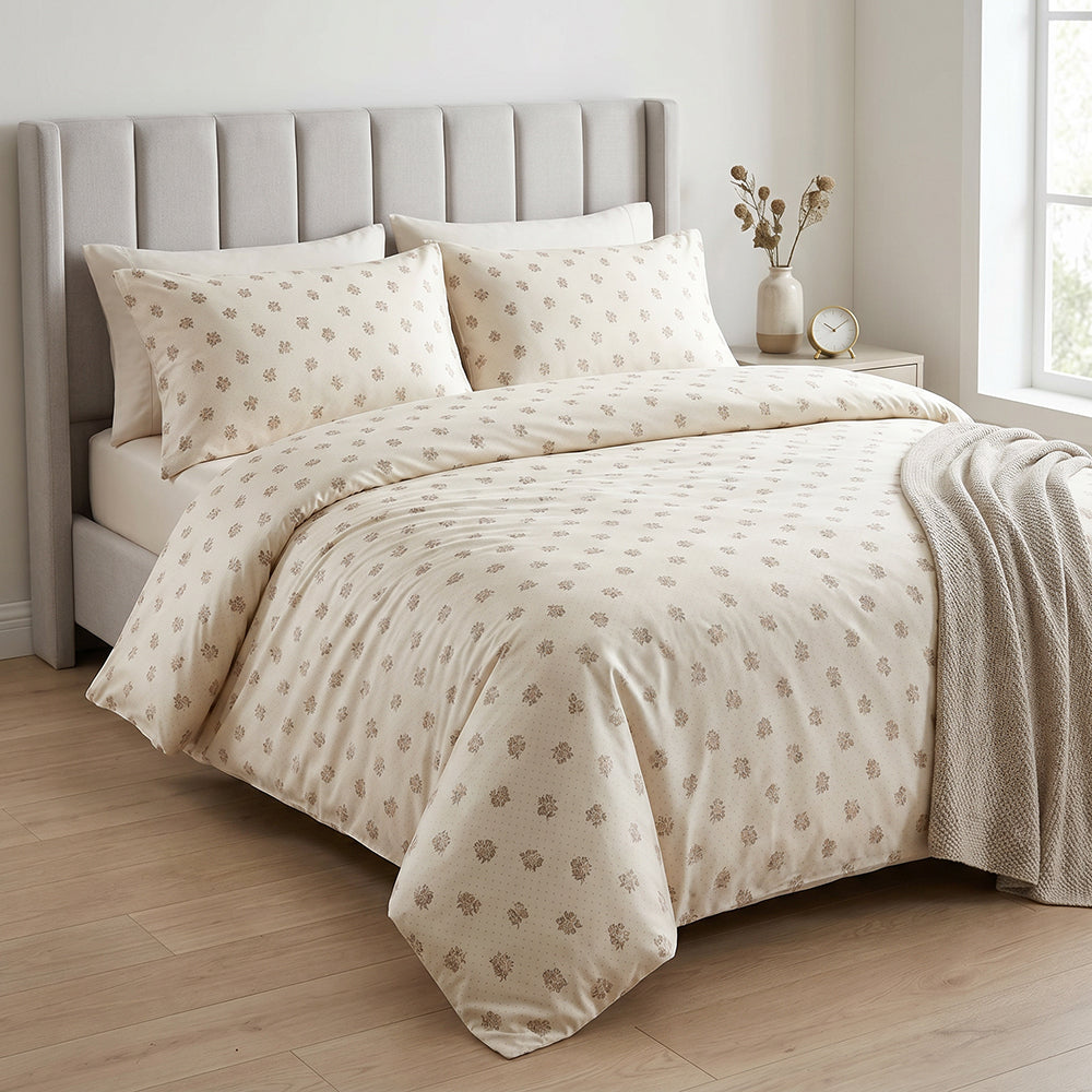 Low-MOQ Custom Printed Microfiber Fabric for Sheets and Loungewear – microfiber texture and application detail