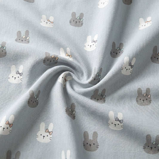 Botanical Printed Microfiber Fabric for Sheets and Pajamas – printed pattern and surface detail
