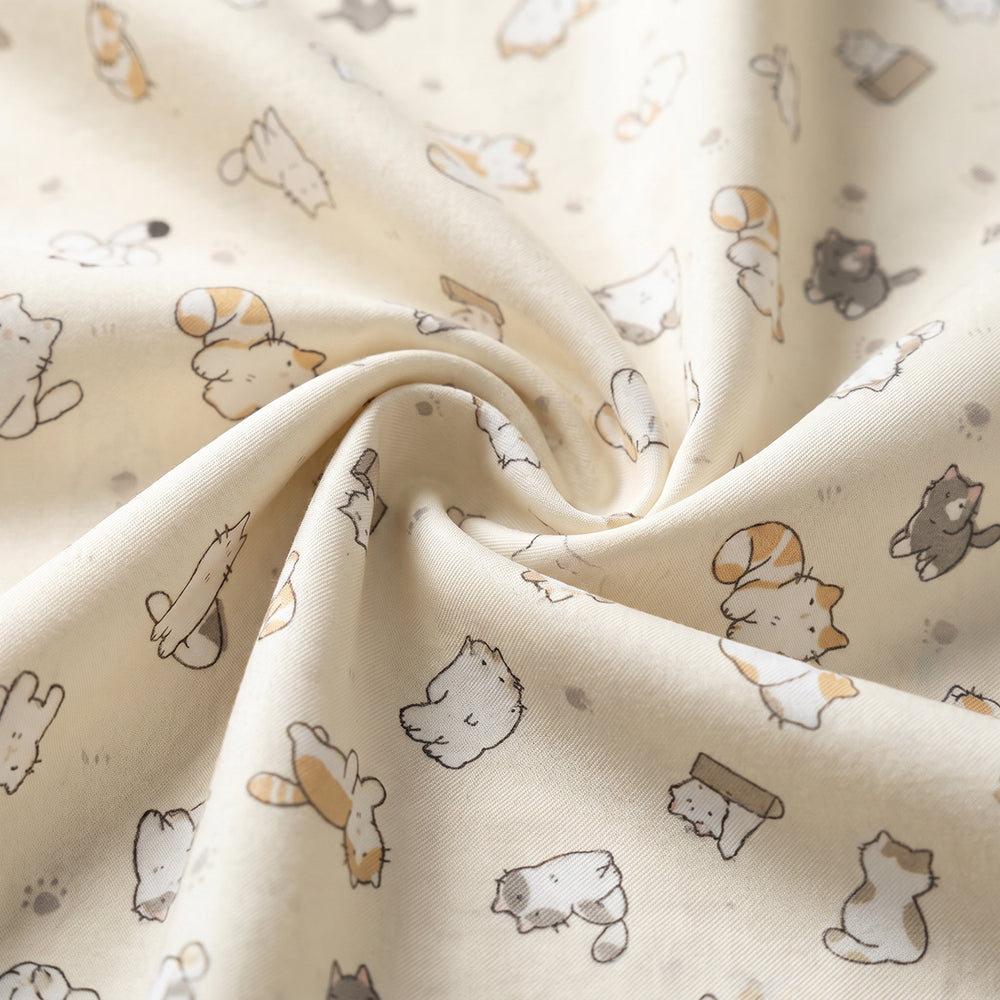 Custom Printed Microfiber Fabric for Nightwear and Bedding – printed pattern and surface detail