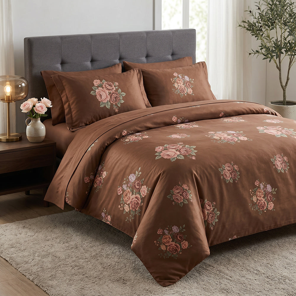 Custom Printed Microfiber Fabric for Nightwear and Bedding – color, print and additional product view
