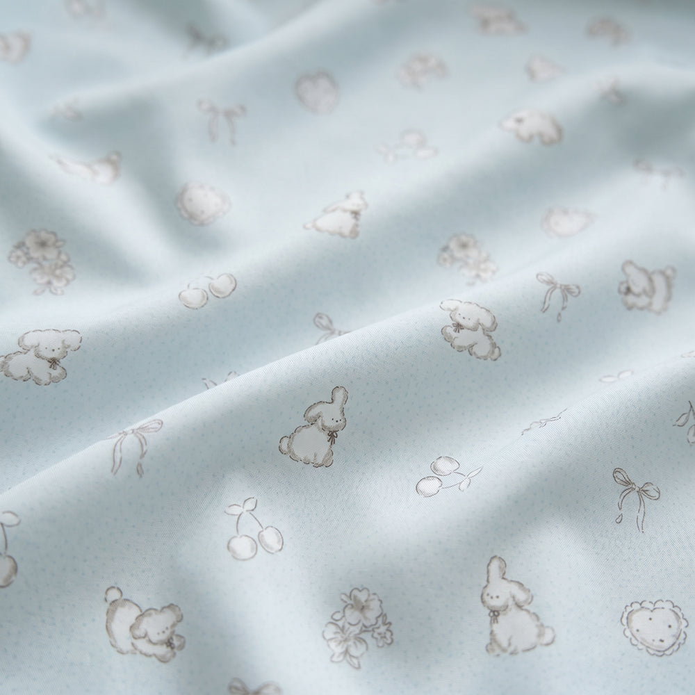 Digital Transfer Printed Microfiber Fabric for Bed Linen and Sleepwear – printed pattern and surface detail