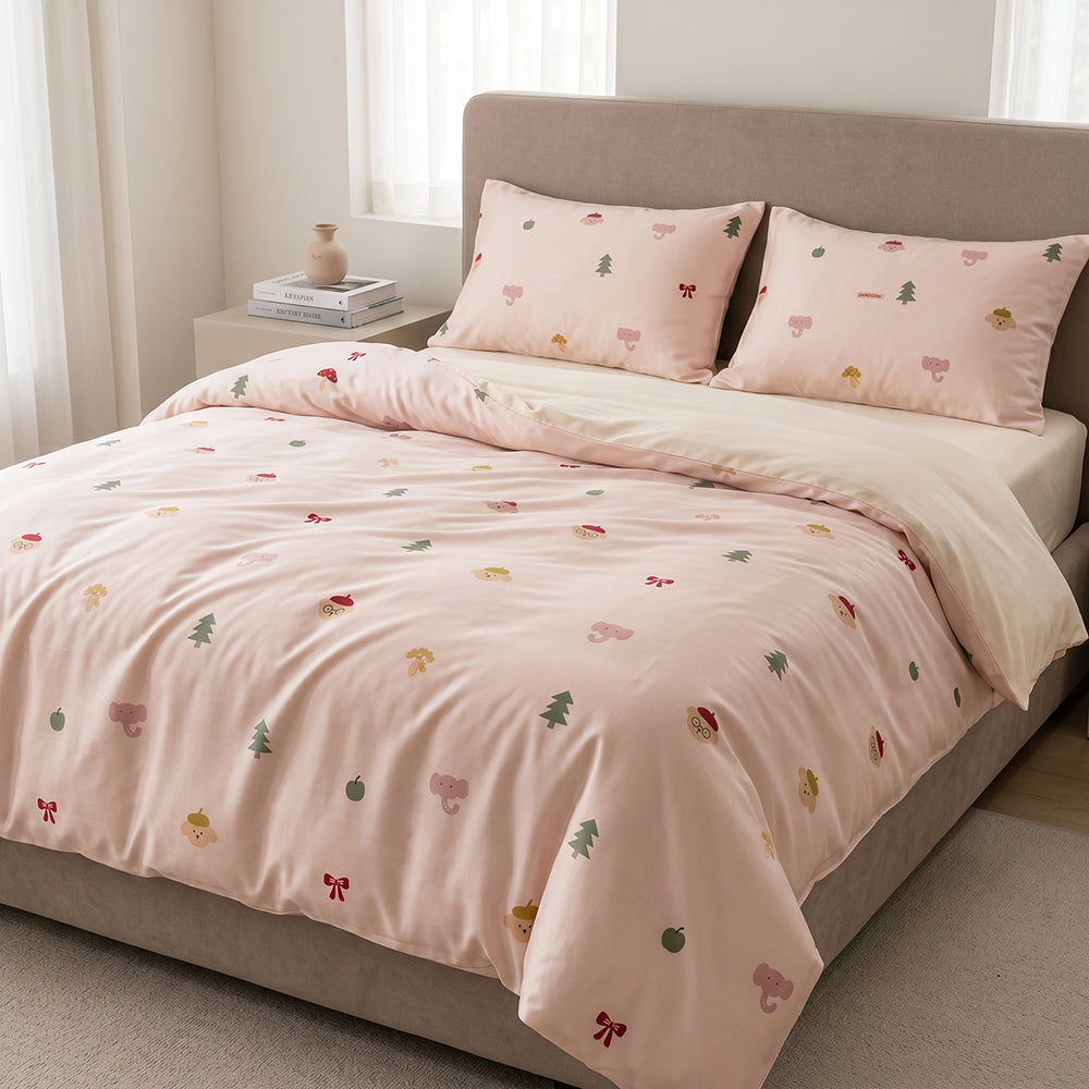 Nordic-Style Printed Microfiber Fabric for Bedding and Homewear – main product view
