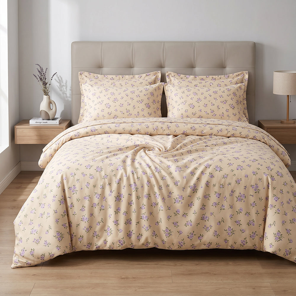 Custom Design Printed Microfiber Fabric for Sheets and Nightwear – printed pattern and surface detail