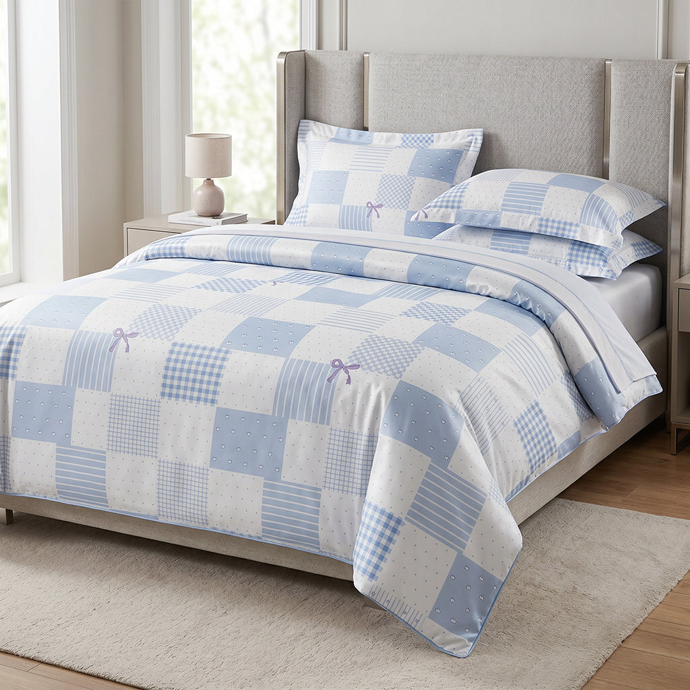 Fully Customizable Printed Microfiber Fabric for Bedding – microfiber texture and application detail