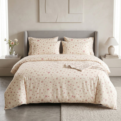 Lightweight Printed Microfiber Fabric for Sheets and Loungewear – printed pattern and surface detail