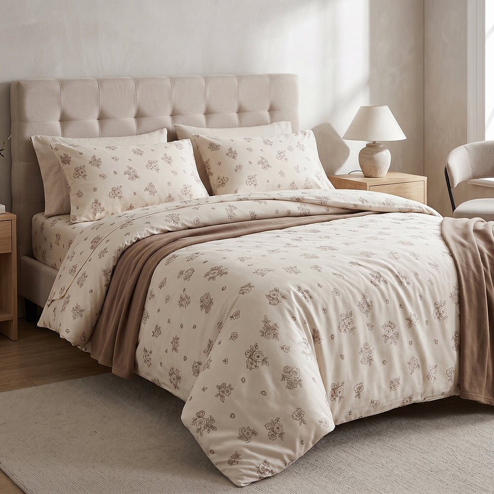 High-Definition Printed Microfiber Fabric for Sheets and Nightwear – microfiber texture and application detail