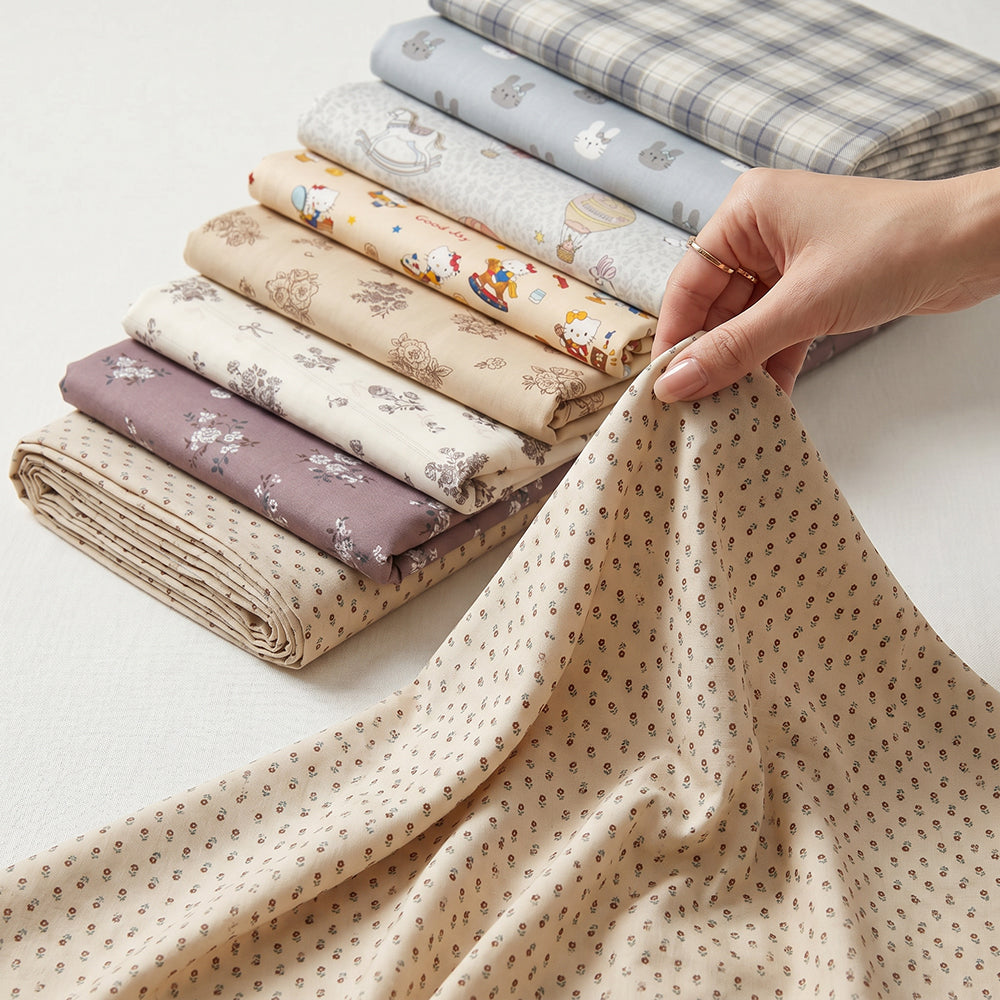 Custom Printed Microfiber Fabric for Sheets and Homewear – printed pattern and surface detail