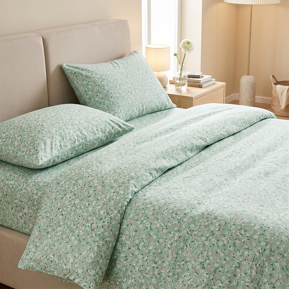 Premium Washed Microfiber Fabric Soft Brushed Finish Polyester Material for Bed Sheets Duvet Covers and Pillowcases - Image 2