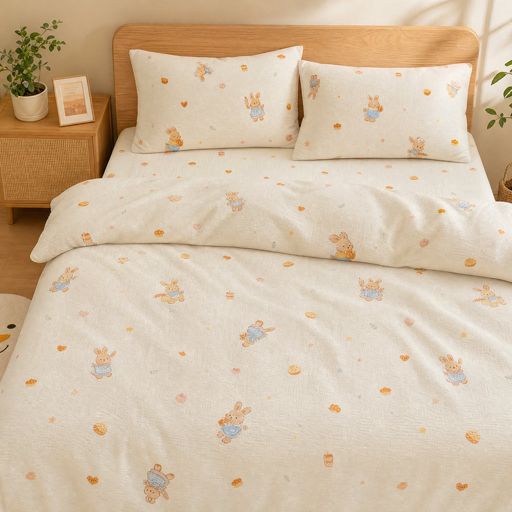 High-Density Washed Microfiber Fabric Colorfast Machine-Washable Finish Polyester Material for Lightweight Quilts Bedspreads and Decorative Bedding - Image 4