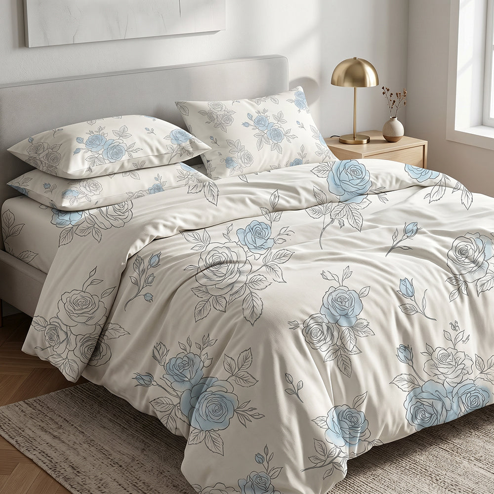 Skin-Friendly Washed Microfiber Fabric Smooth Washed Hand Feel Polyester Material for Quilt Covers Bedding Sets and Home Textiles - Image 2