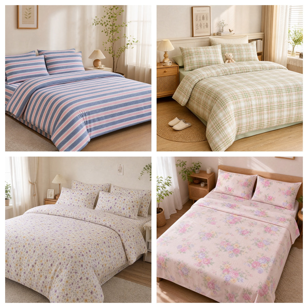 Wide Width Washed Microfiber Fabric Durable Easy-Care Construction Polyester Material for Comforter Covers Flat Sheets and Fitted Sheets - Image 1