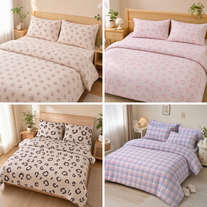 Cozy Comfort Washed Microfiber Fabric Gentle Skin-Friendly Touch Polyester Material for Dormitory Bedding Rental Linens and Bulk Projects - Image 1