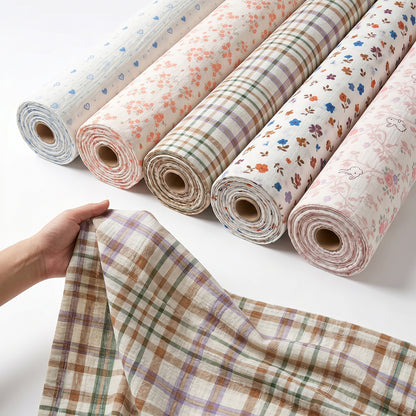 Machine-Washable Washed Microfiber Fabric Colorfast Machine-Washable Finish Polyester Material for Lightweight Quilts Bedspreads and Decorative Bedding - Image 1