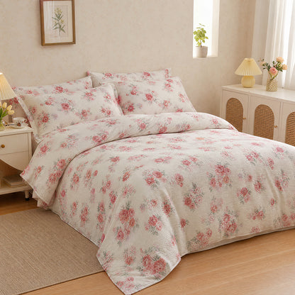 Fast Sampling Washed Microfiber Fabric Durable Easy-Care Construction Polyester Material for Comforter Covers Flat Sheets and Fitted Sheets - Image 1
